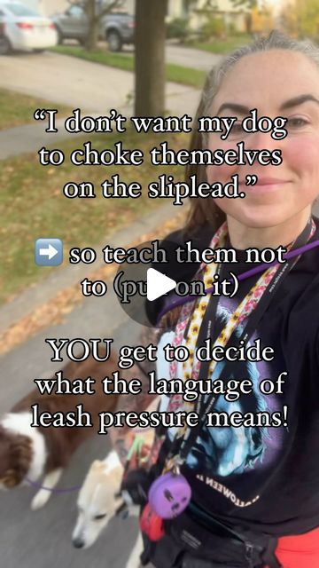 Jen | DOG TRAINER & BOARDING SPECIALIST | “I don’t want my dog to choke themselves on the sliplead.”➡️ so teach them not to (pull on it)YOU get to decide what the language of... | Instagram